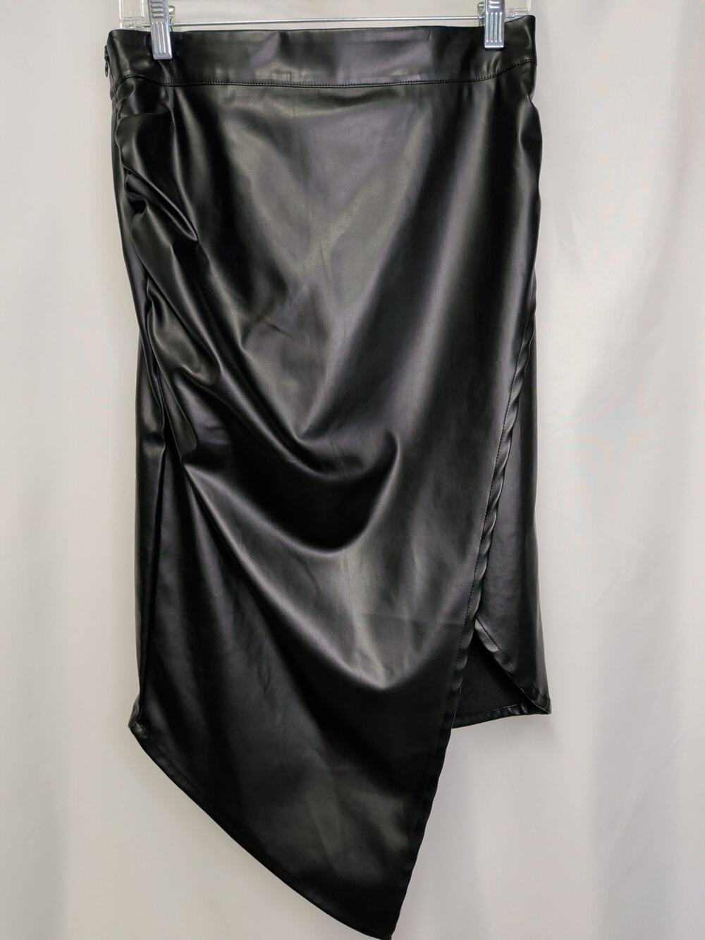 Cider, Black Asymmetrical Skirt, L